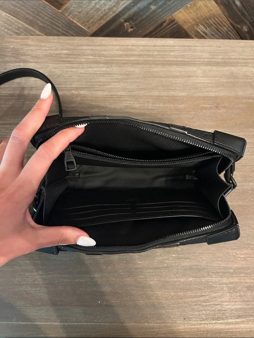 Louis Vuitton Black Monogram Taurillion Leather Soft Wallet
